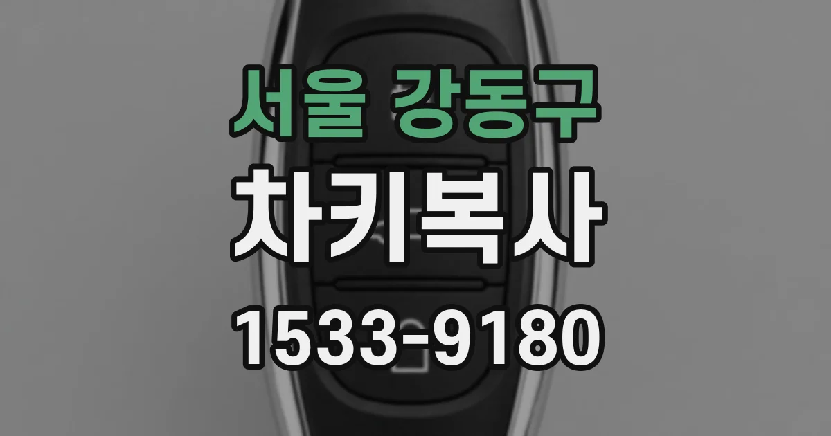 서울 강동구 차키복사