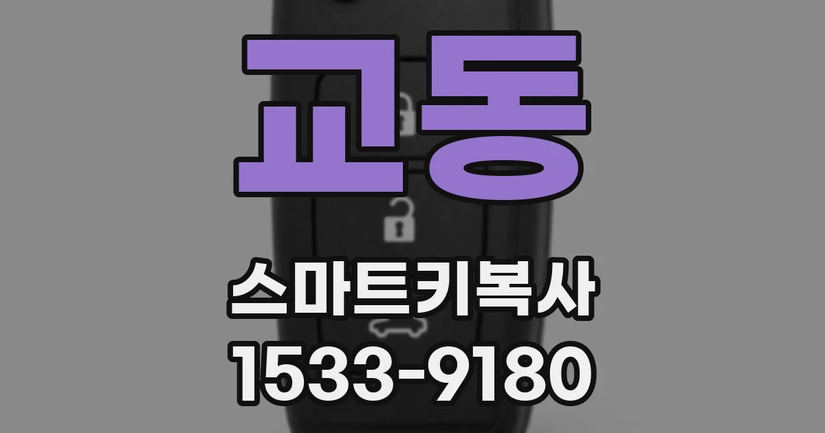 교동 스마트키복사