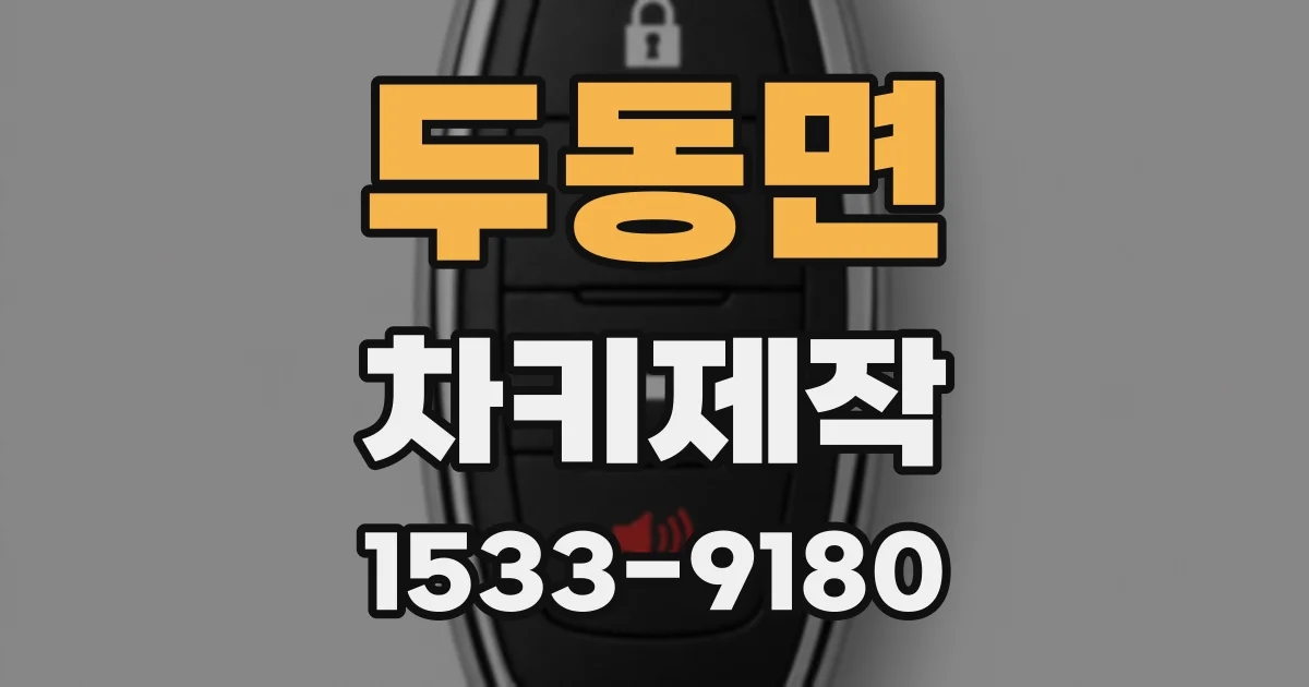 두동면 차키제작