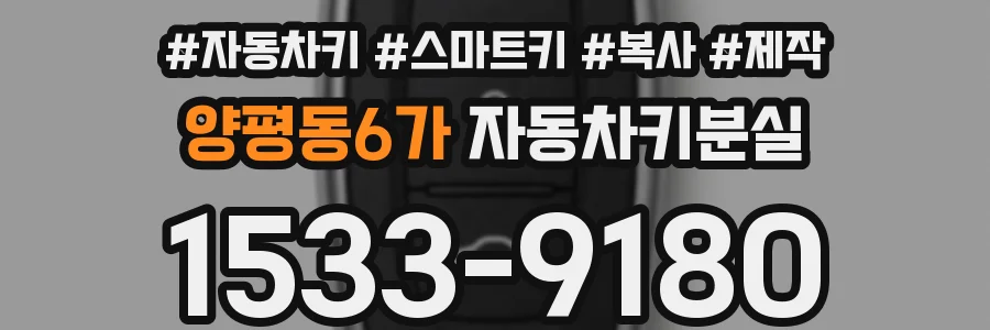 양평동6가 자동차키분실