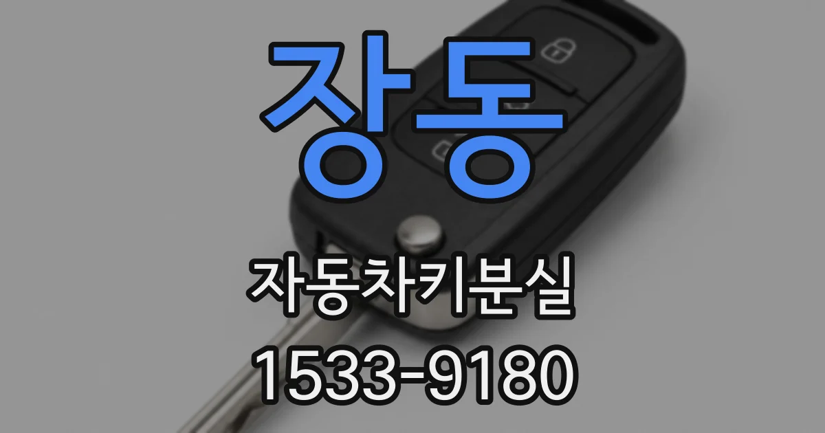 장동 자동차키분실