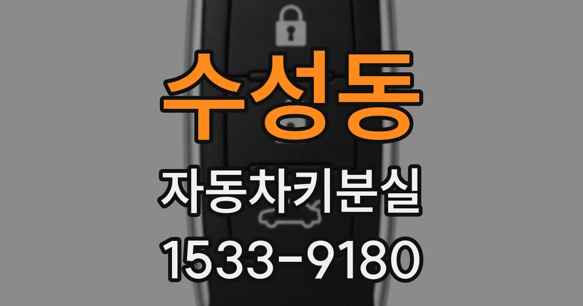 수성동 자동차키분실