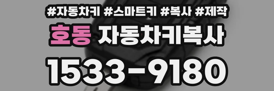 호동 자동차키복사