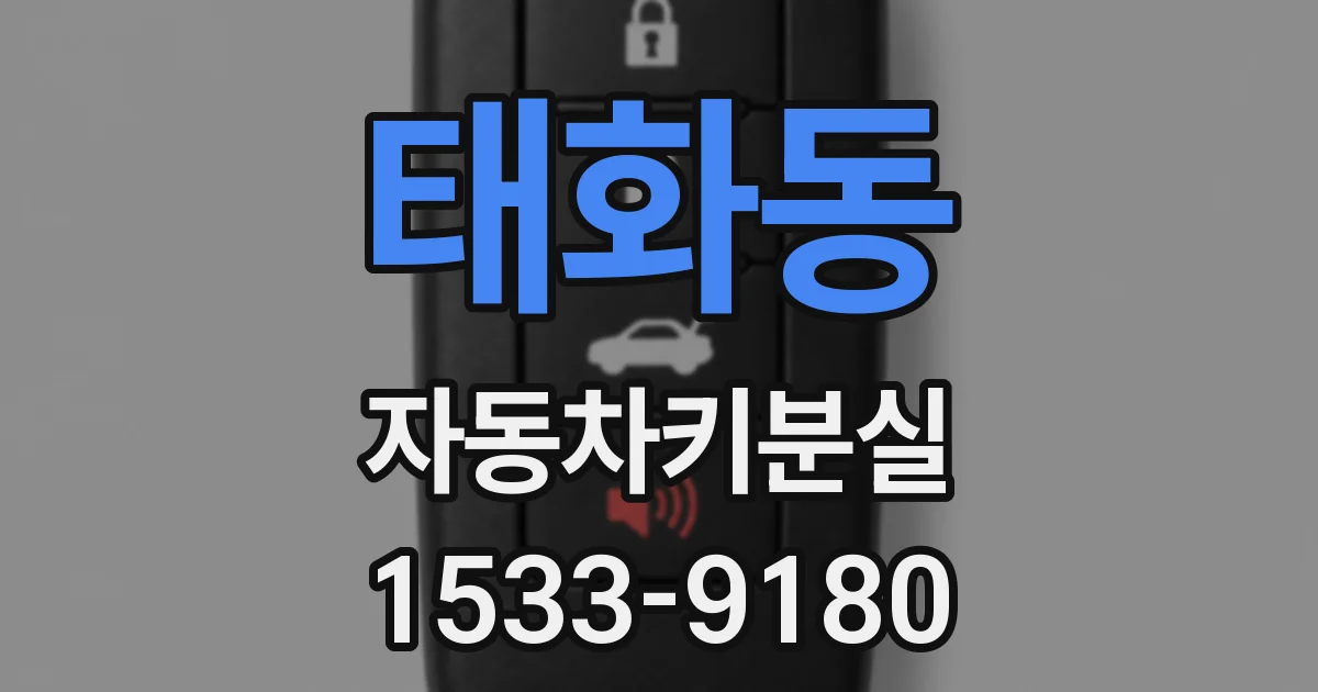 태화동 자동차키분실