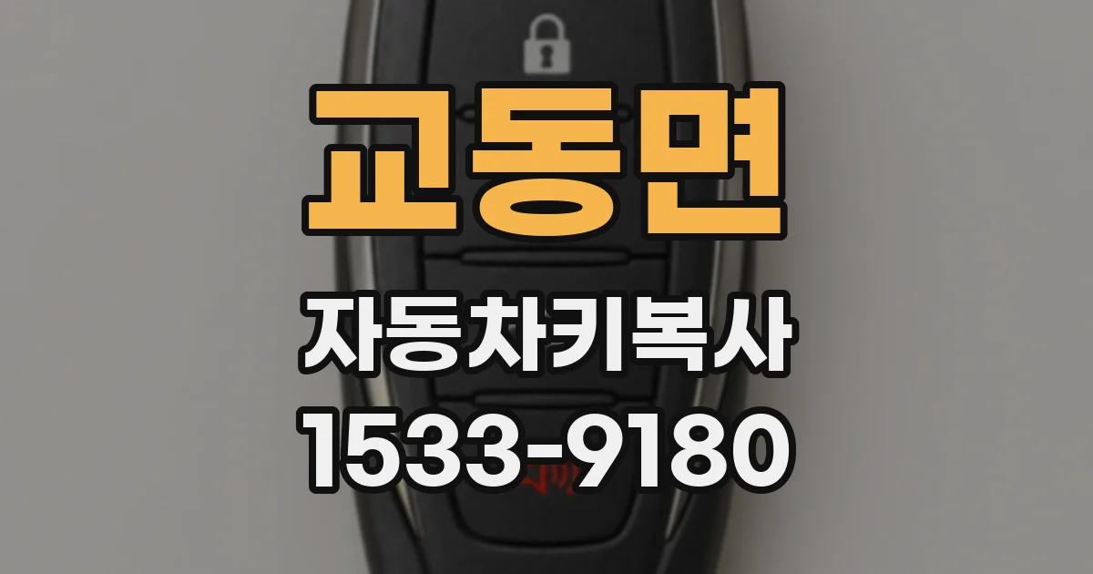 교동면 자동차키복사