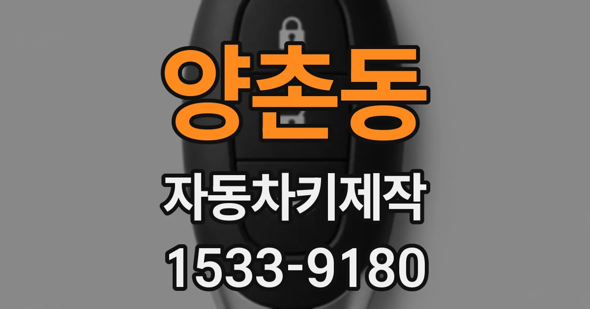 양촌동 자동차키제작