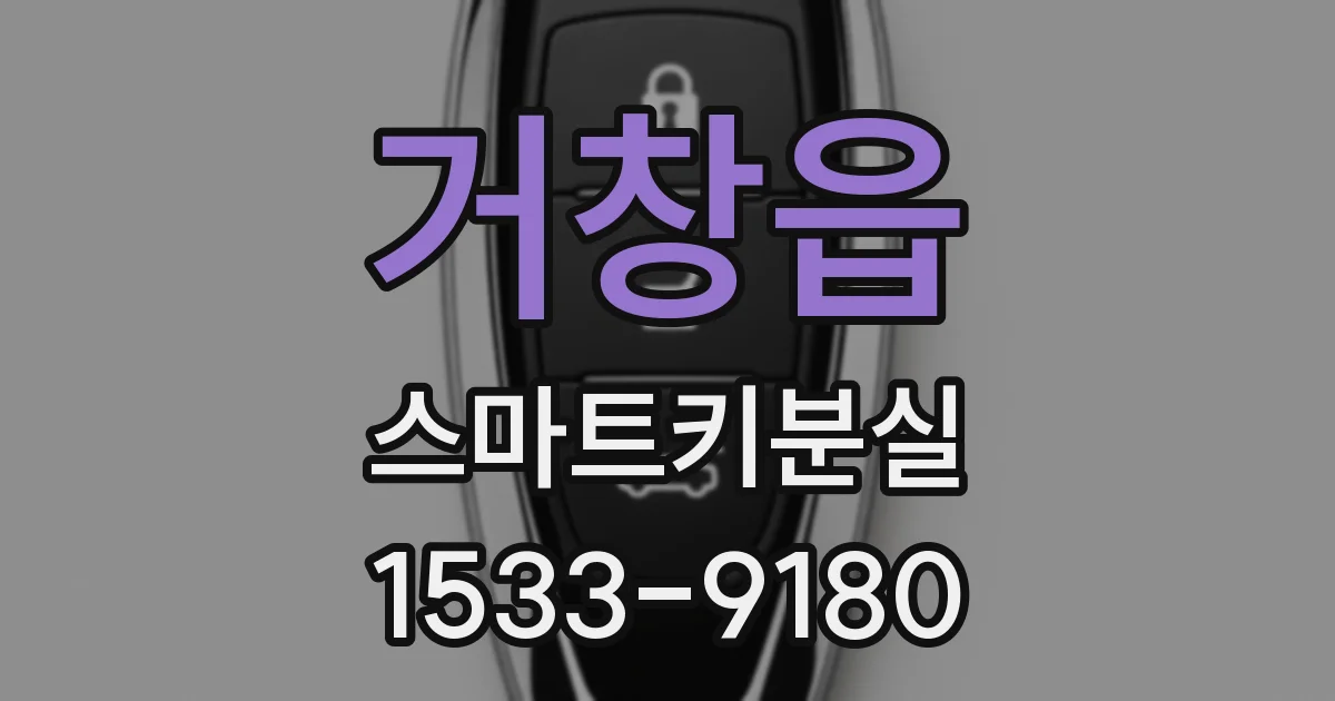 거창읍 스마트키분실