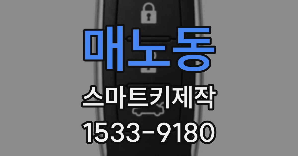 매노동 스마트키제작