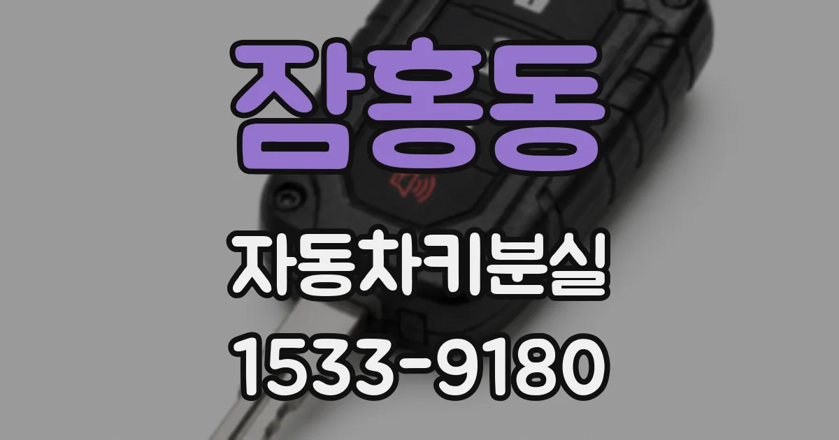 잠홍동 자동차키분실