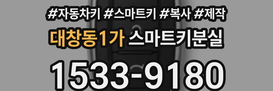 대창동1가 스마트키분실