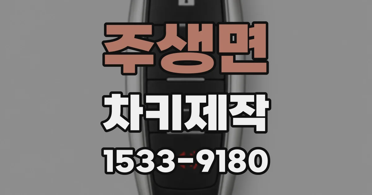 주생면 차키제작