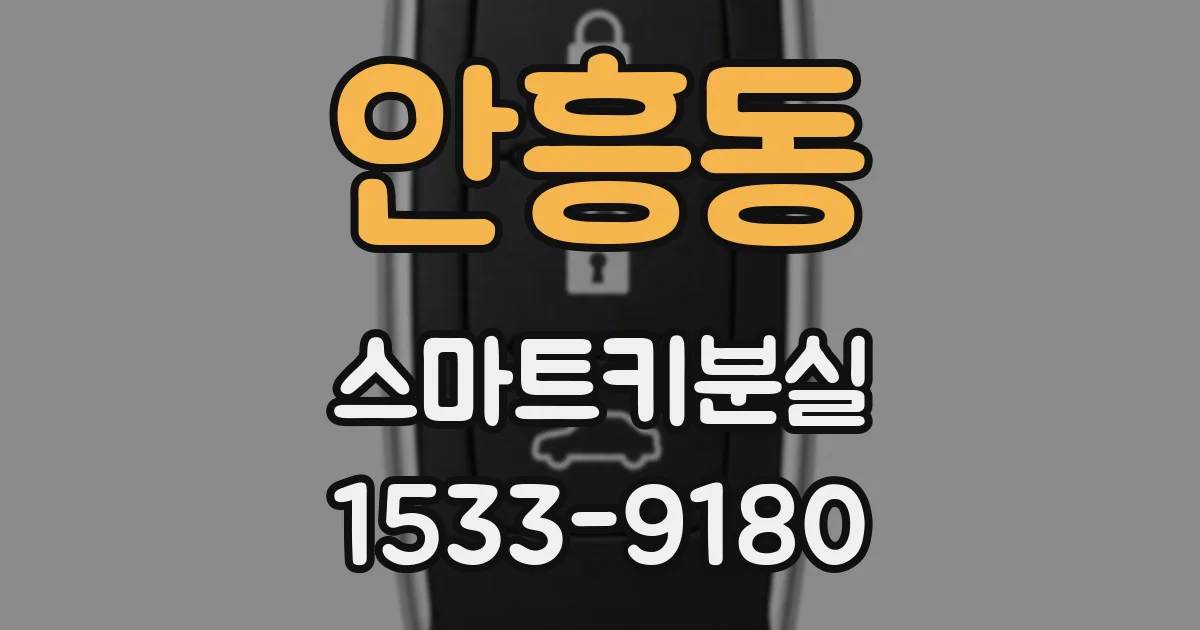 안흥동 스마트키분실