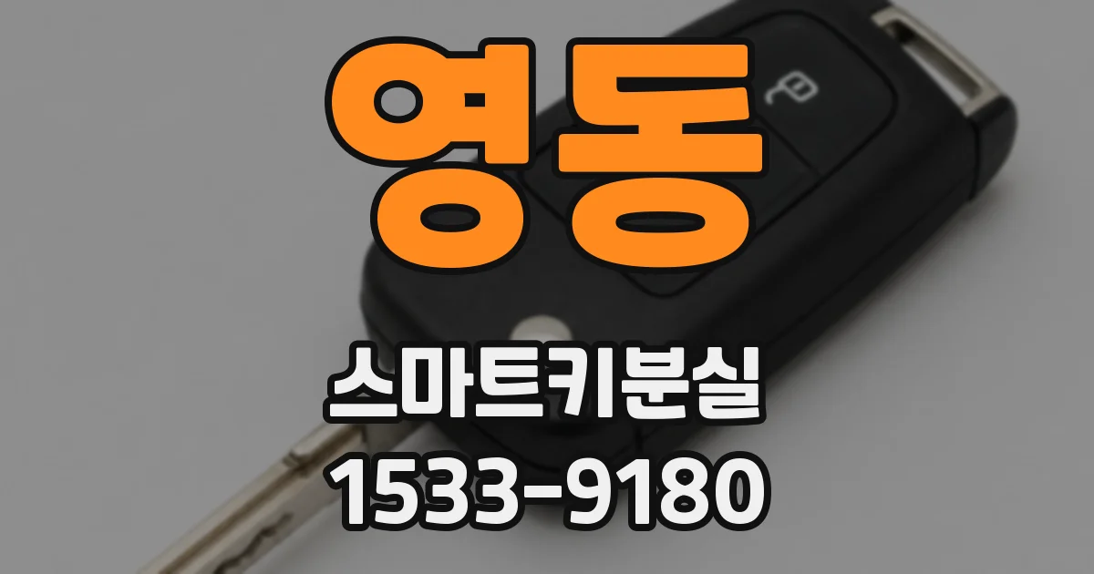 영동 스마트키분실