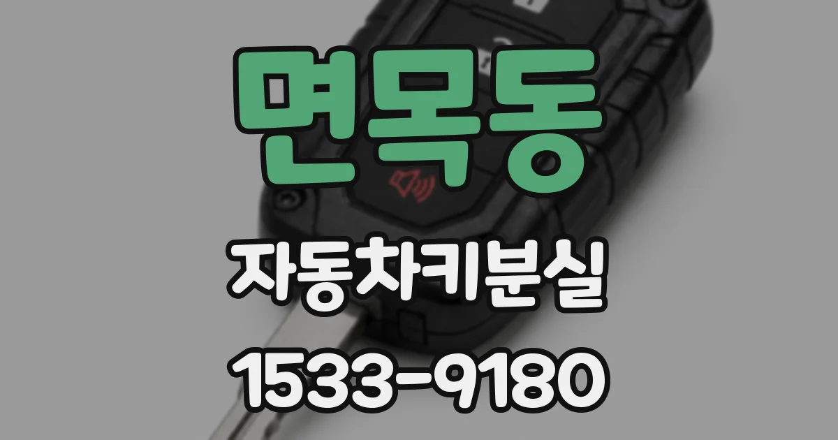 면목동 자동차키분실