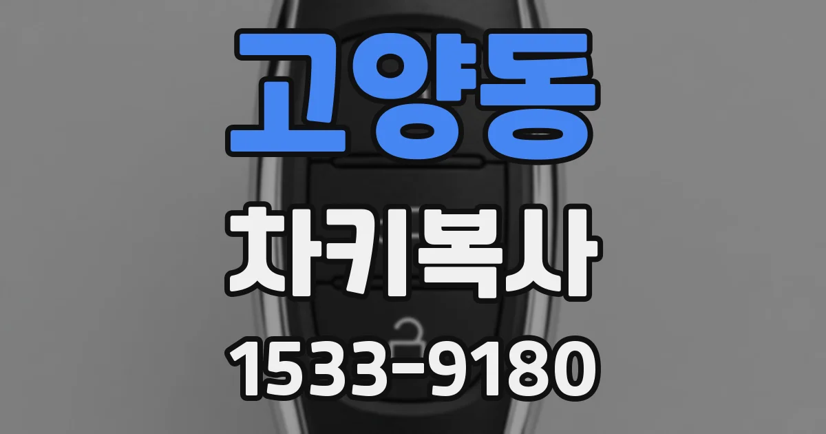 고양동 차키복사