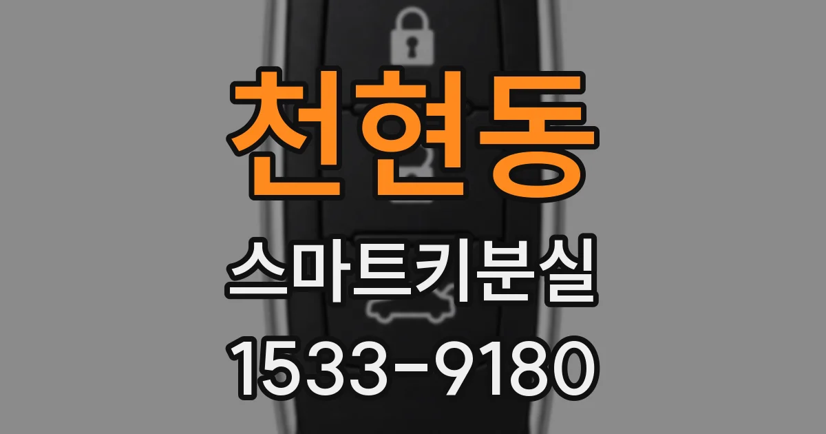 천현동 스마트키분실