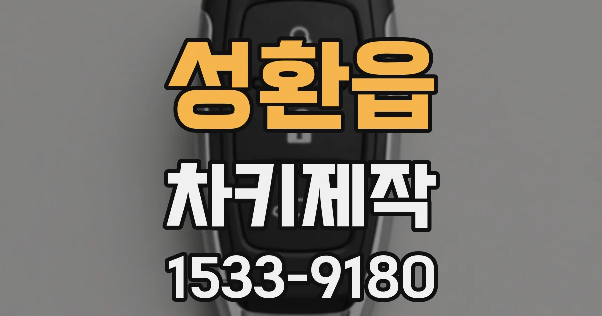 성환읍 차키제작