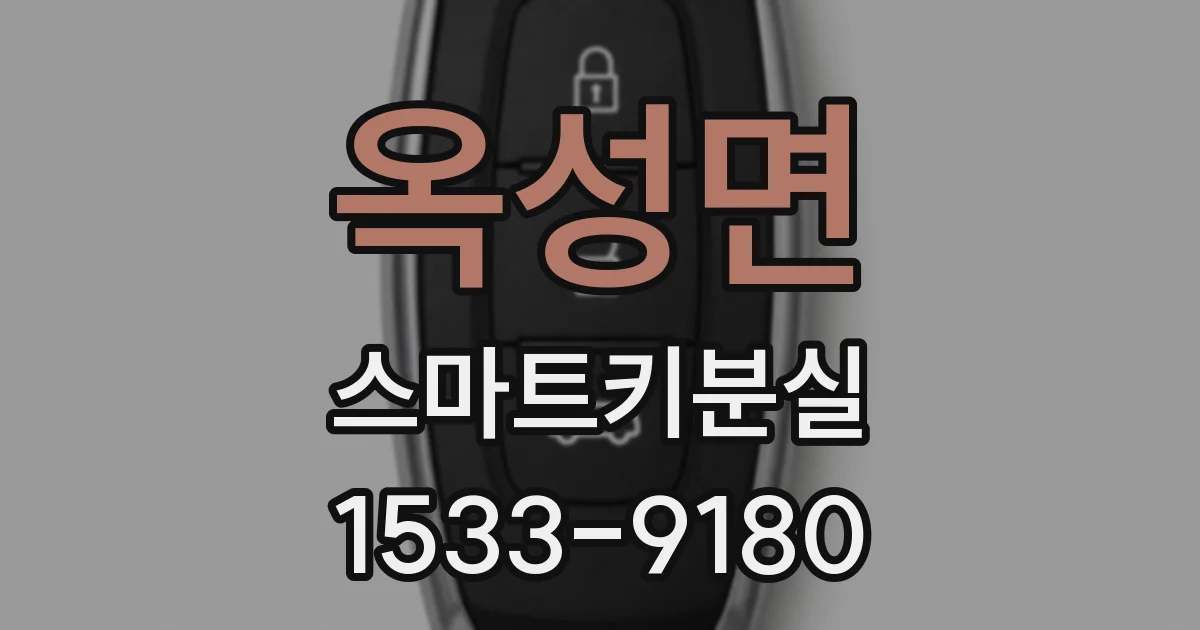옥성면 스마트키분실