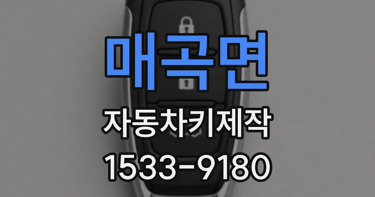 매곡면 자동차키제작