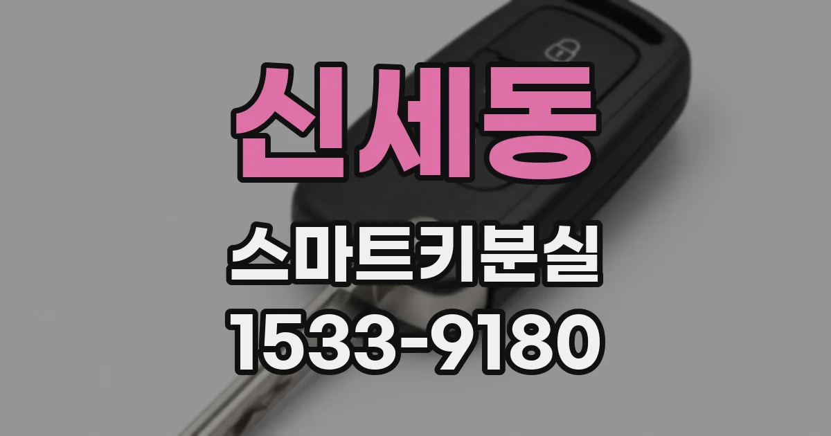신세동 스마트키분실
