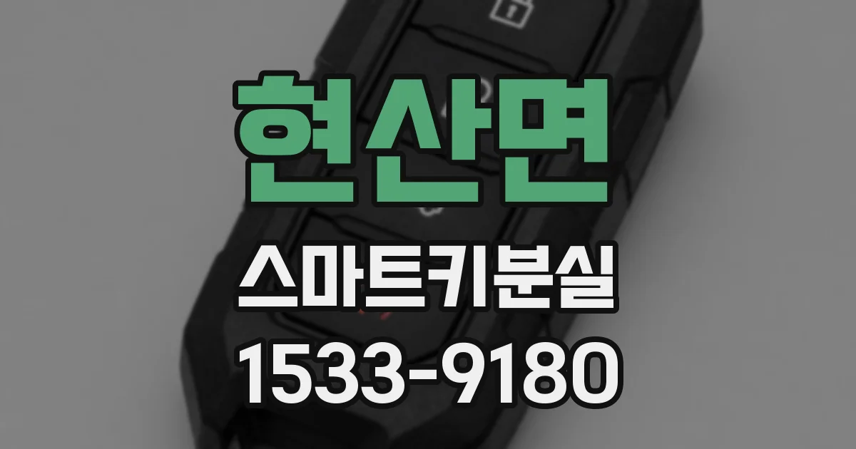 현산면 스마트키분실