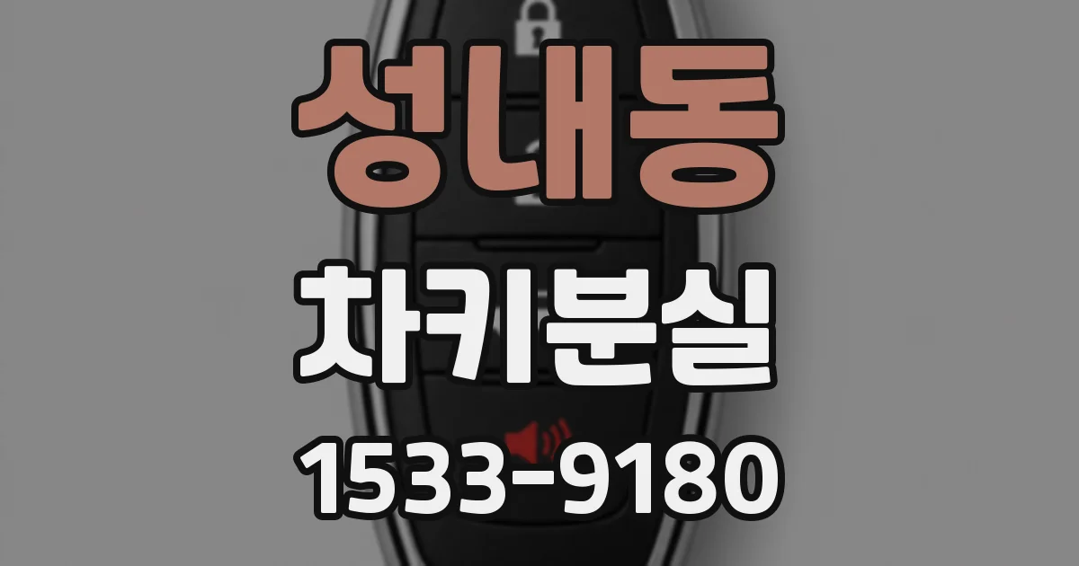 성내동 차키분실