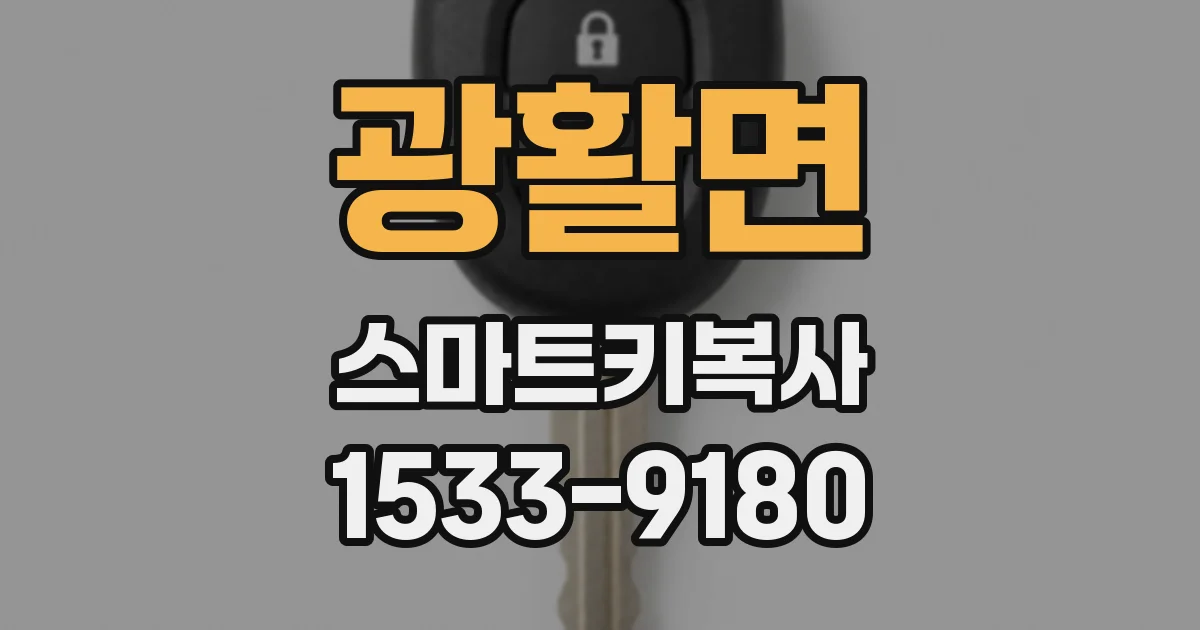 광활면 스마트키복사