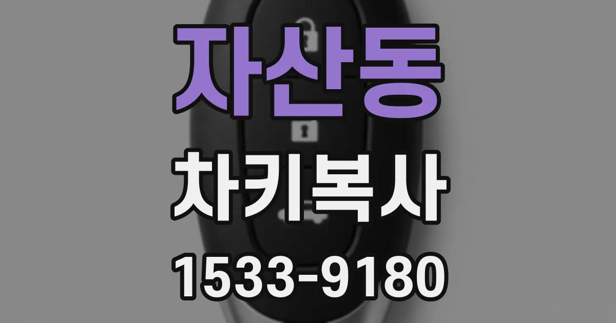 자산동 차키복사