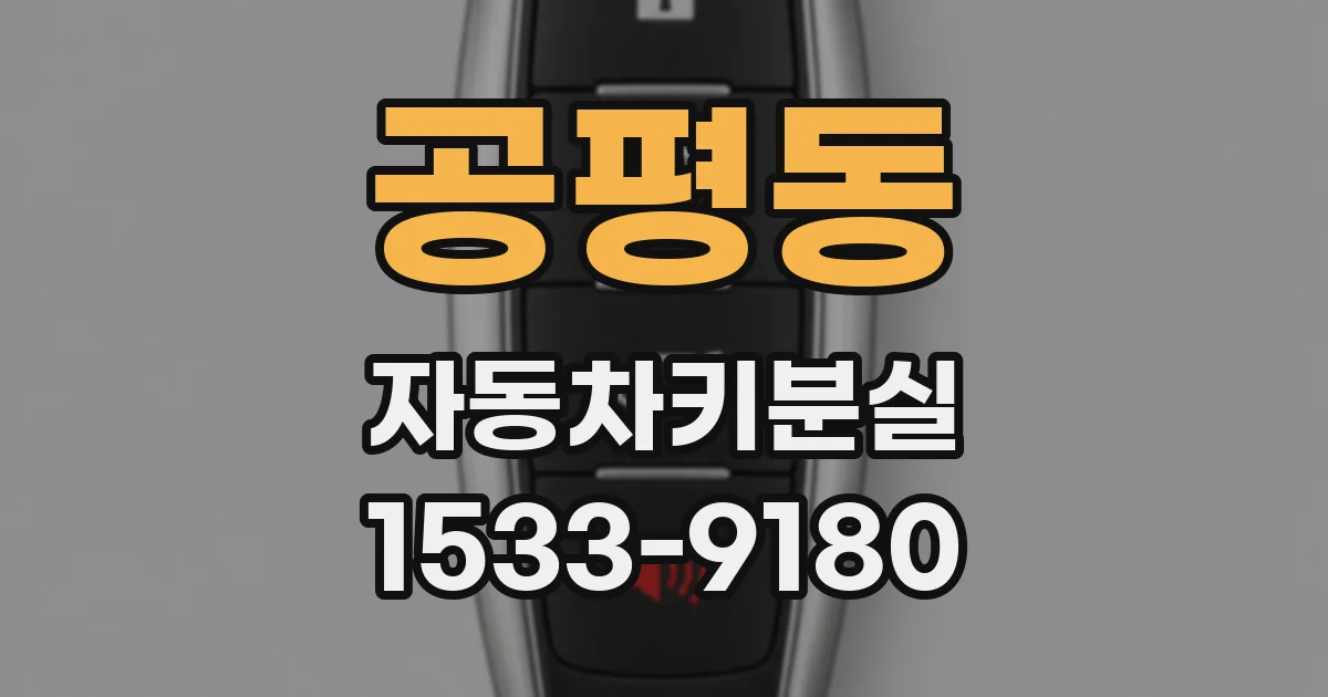 공평동 자동차키분실