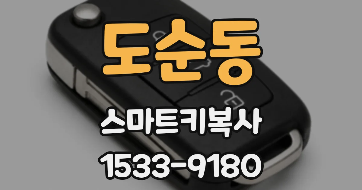 도순동 스마트키복사