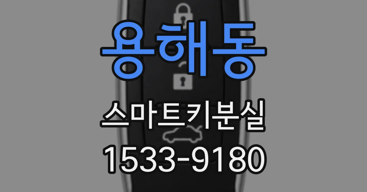 용해동 스마트키분실