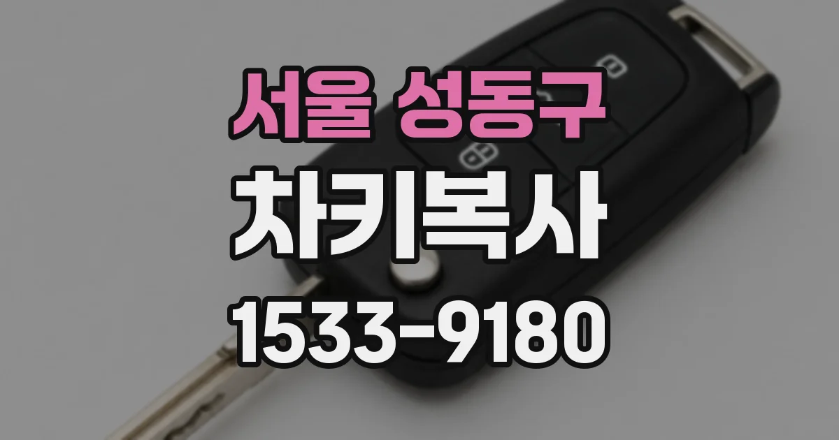 서울 성동구 차키복사
