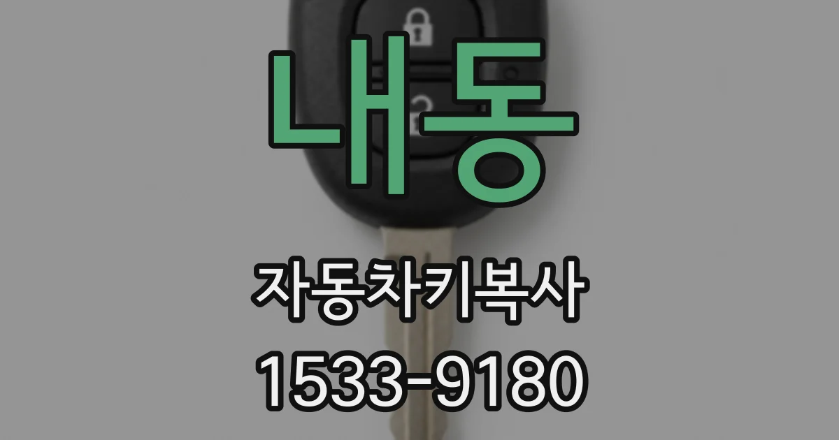 내동 자동차키복사