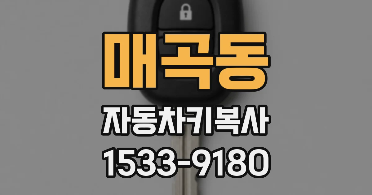 매곡동 자동차키복사