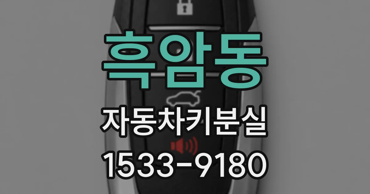 흑암동 자동차키분실