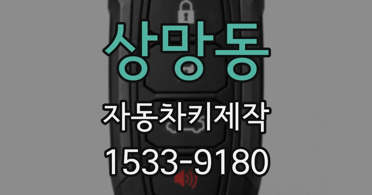 상망동 자동차키제작
