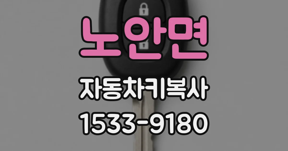 노안면 자동차키복사