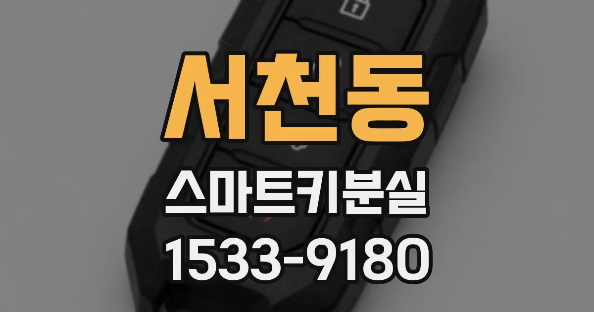서천동 스마트키분실