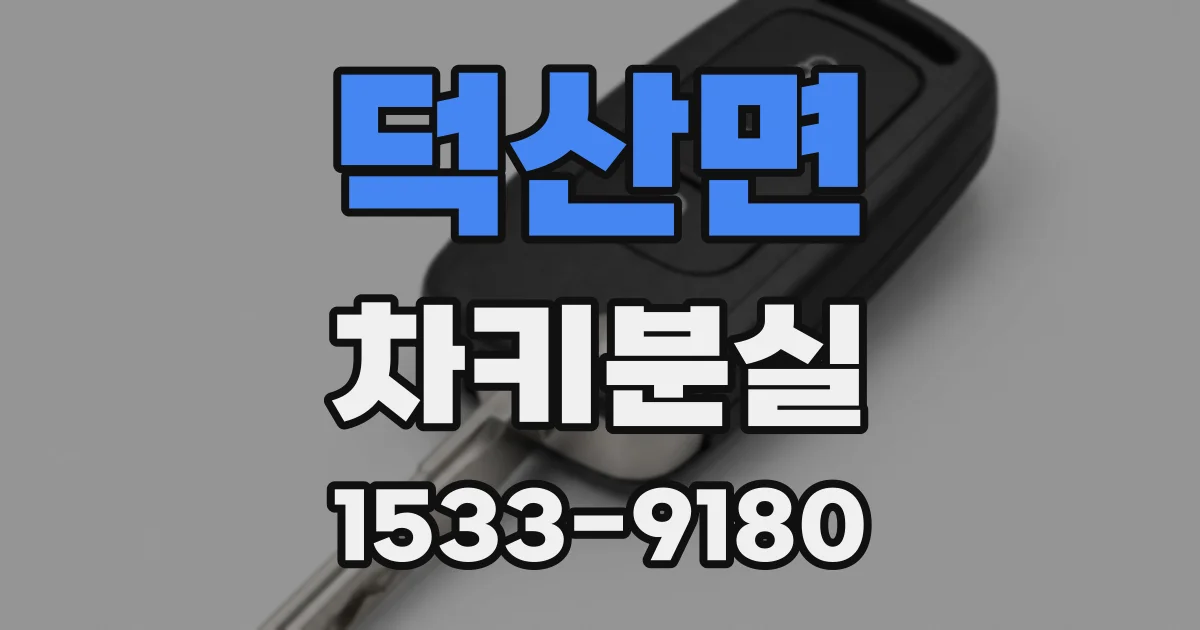 덕산면 차키분실