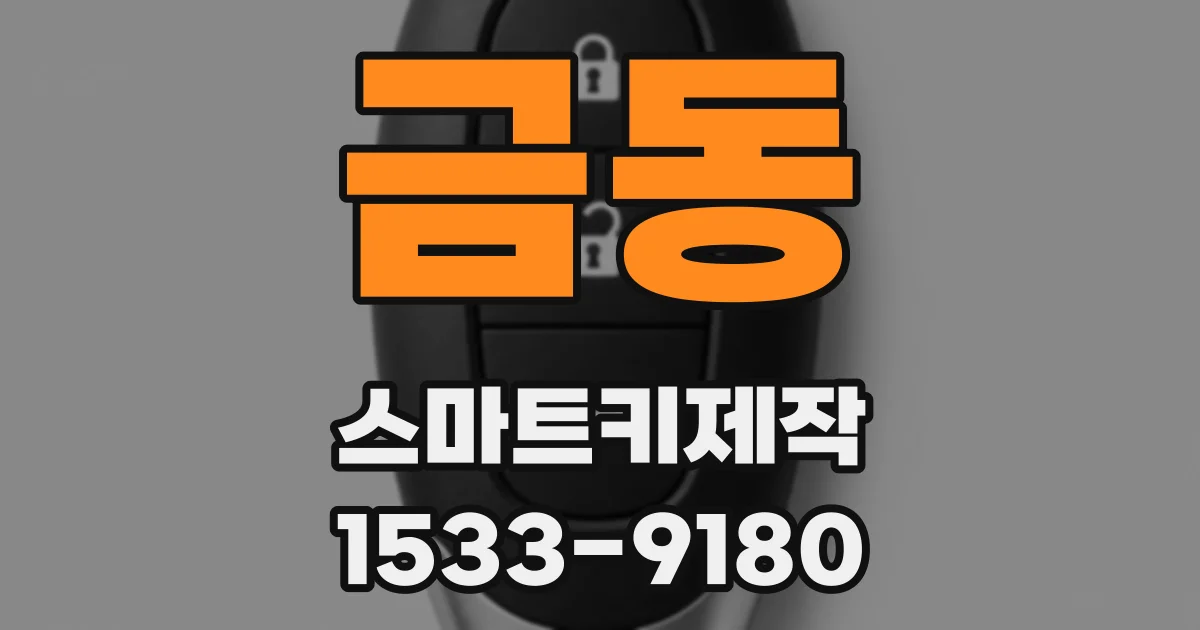 금동 스마트키제작