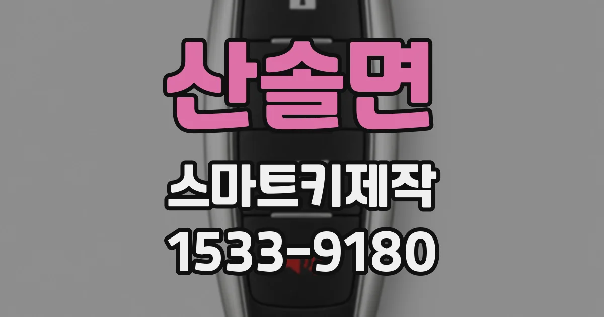 산솔면 스마트키제작