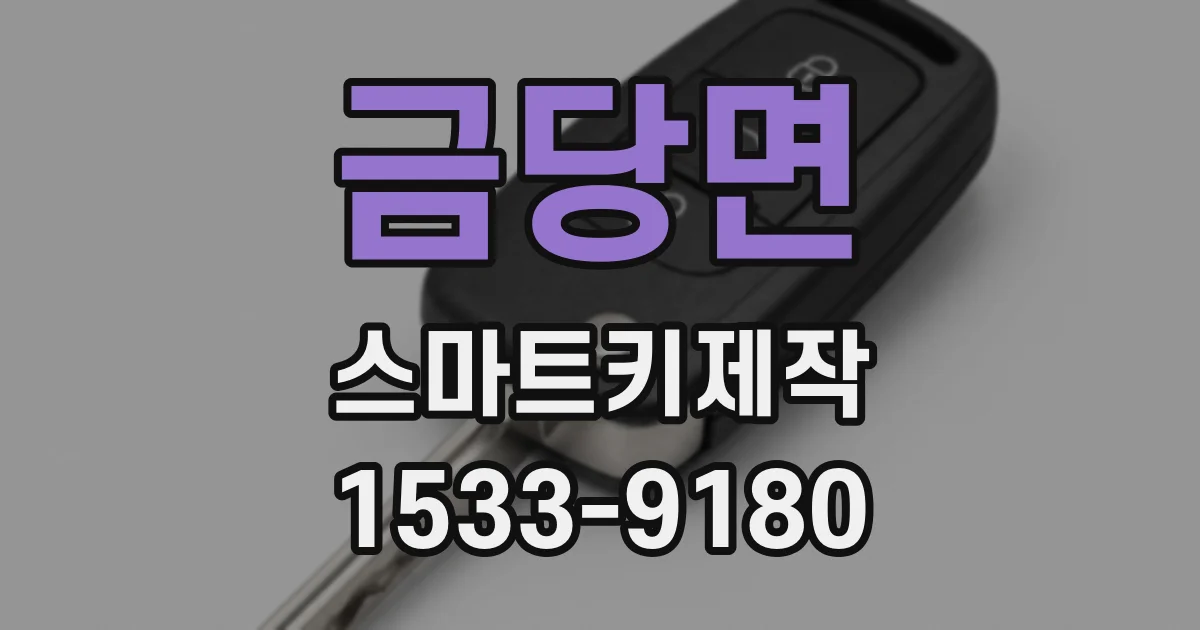 금당면 스마트키제작