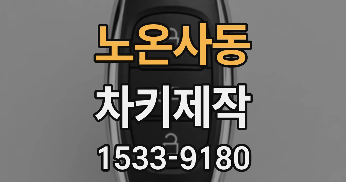 노온사동 차키제작