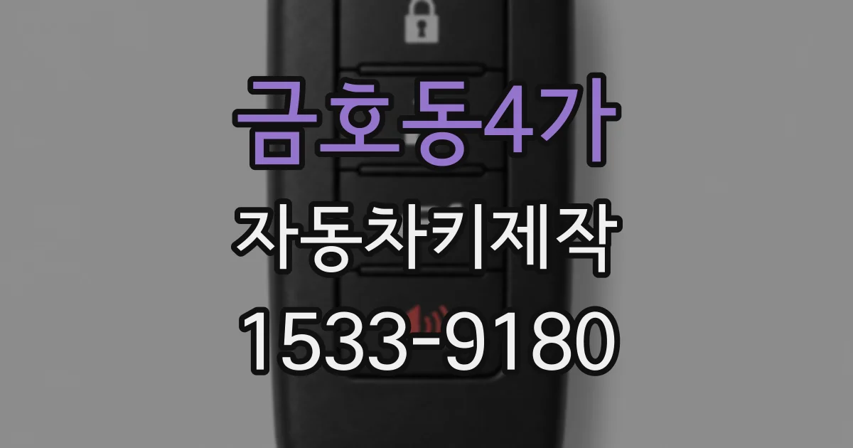 금호동4가 자동차키제작