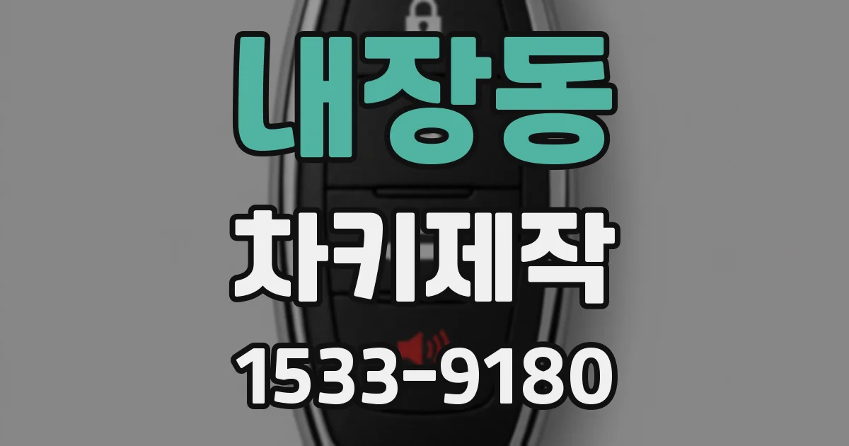 내장동 차키제작