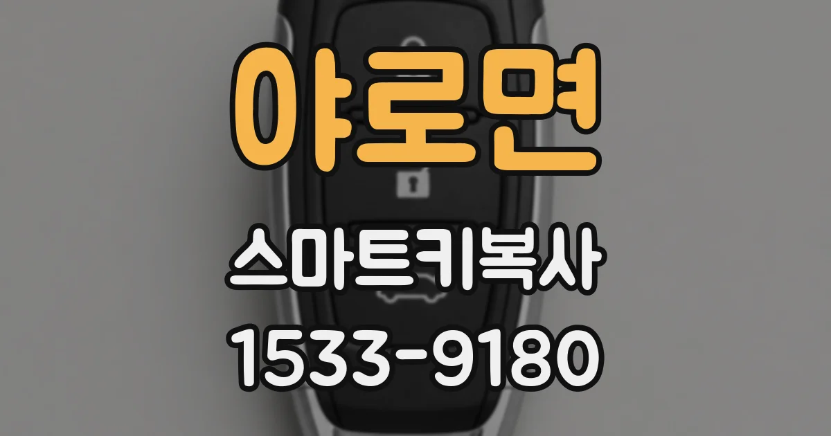 야로면 스마트키복사