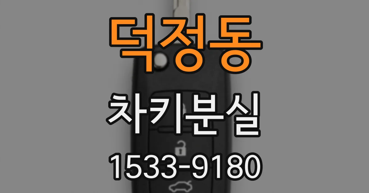 덕정동 차키분실