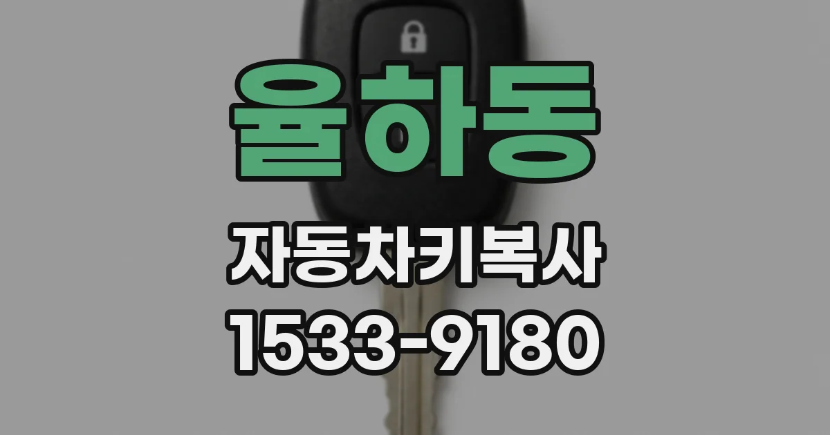율하동 자동차키복사