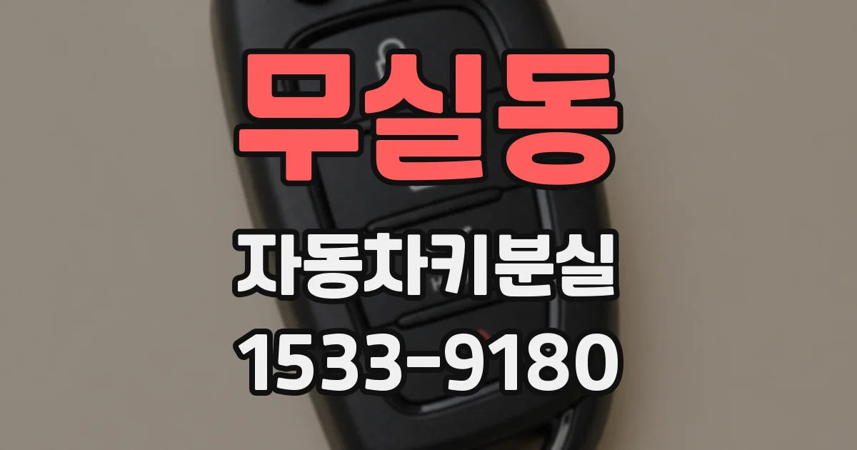 무실동 자동차키분실