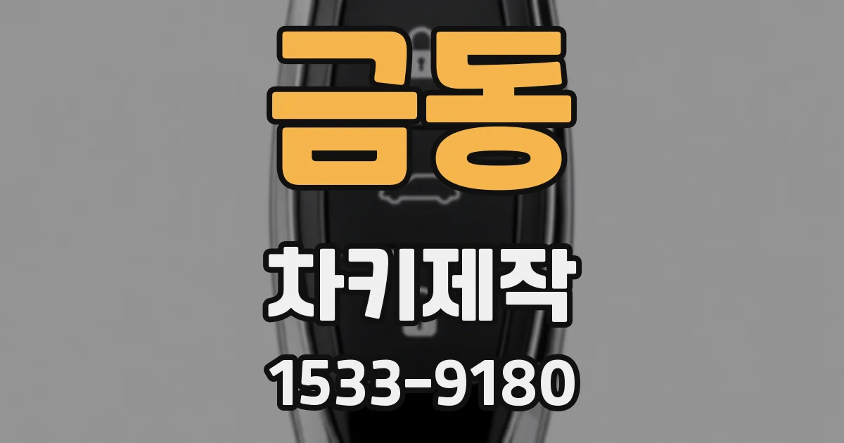 금동 차키제작